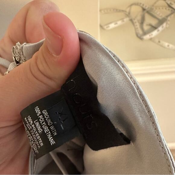 Revolve h:ours Silver Strapless Knee Length Mini Dress XL - Picture 12 of 13